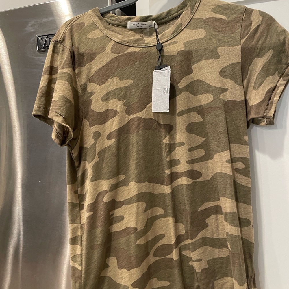 NWT Rag & Bone camo super soft Tee - Picture 3 of 7